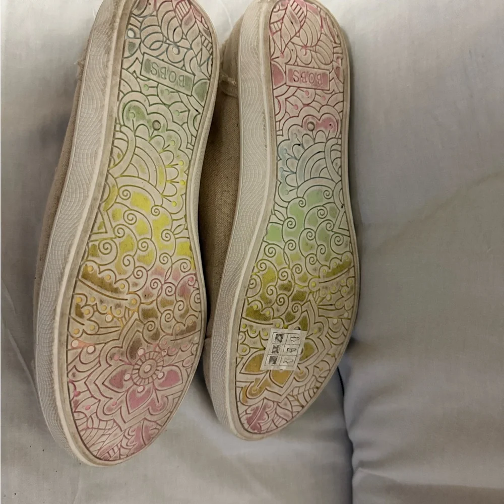 Skechers BOBS Beige Casual Shoes - Picture 12 of 12